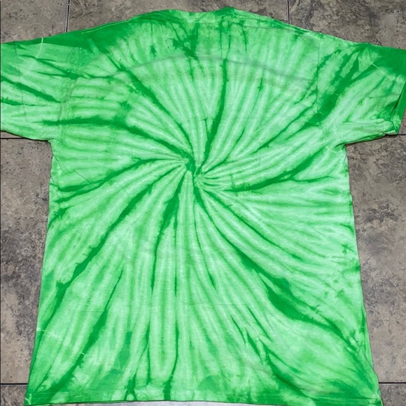 Sublime Green Tie Dye Tee Shirt VTG Style Men’s Te - Picture 3 of 3